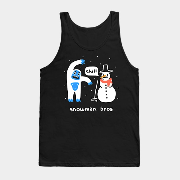 Snowman Bros Tank Top by obinsun